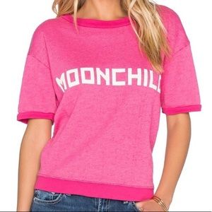 Wildfox pink Moonchild T Shirt